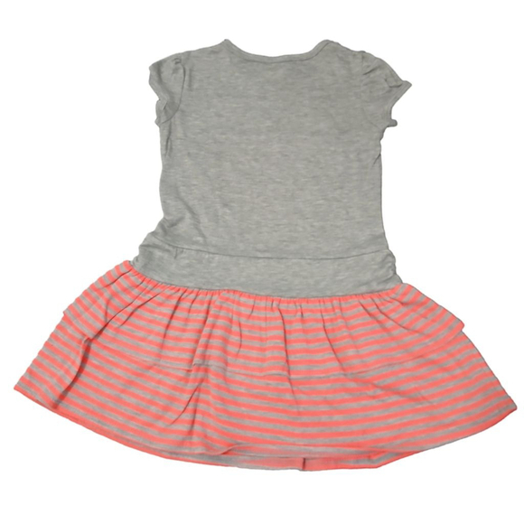 🛍 Girls' Lily Bleu Dress, Size 7, Gray & Pink - Picture 2 of 5